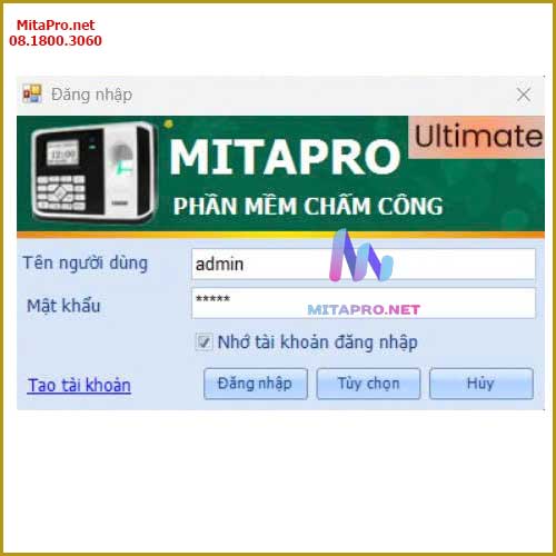 Hướng dẫn cài đặt phần mềm chấm công Mitapro Ultimate 2026